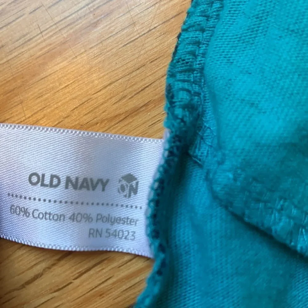 OLD NAVY Tree Graphic Teal And Navy Dress Toddler Girls 12-18 M